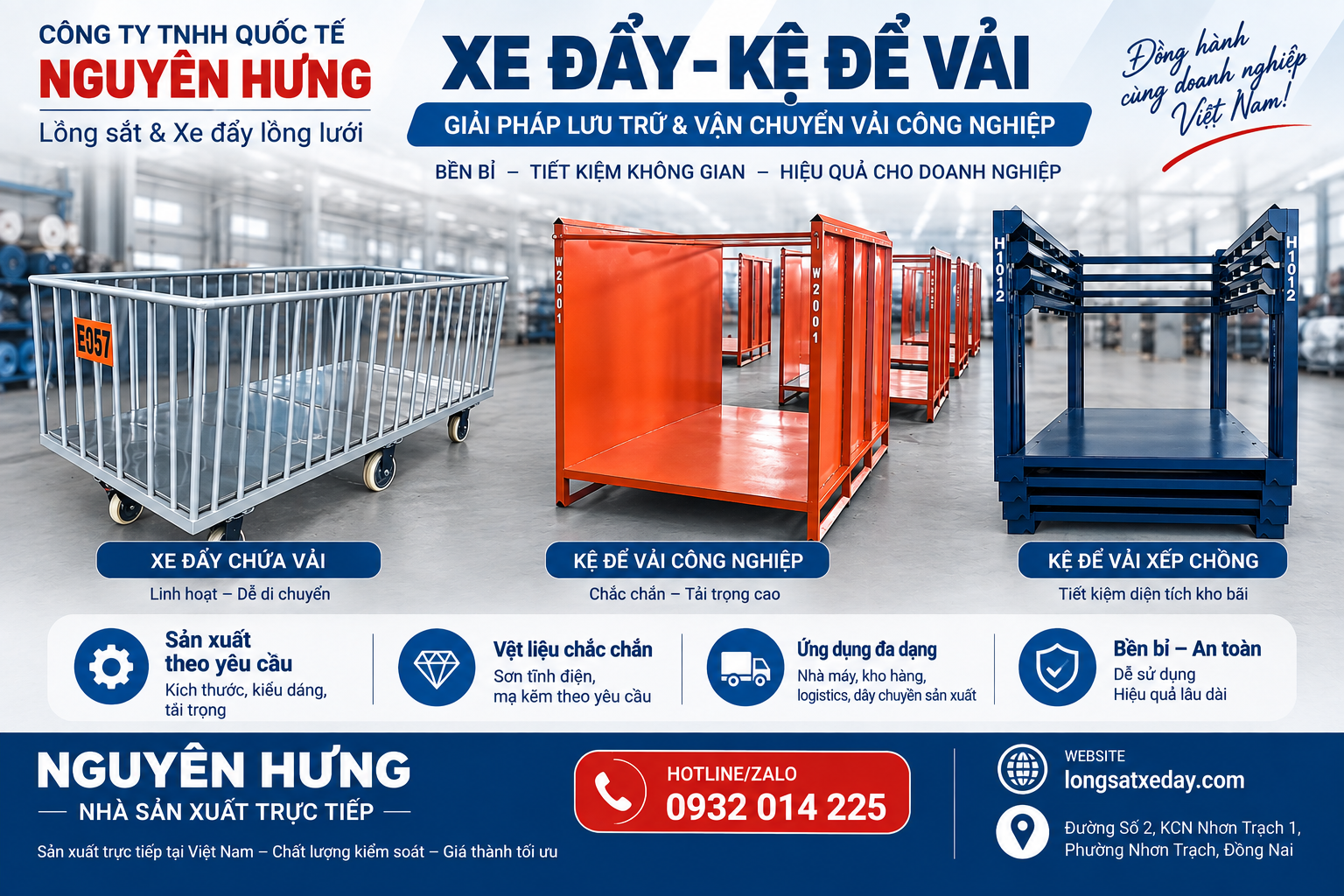 Lồng Sắt Công Nghiệp Theo Yêu Cầu – Sản Xuất Tại Xưởng Nguyên Hưng